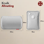 Coozie Elektrische kruik oplaadbaar - Lichtgrijs