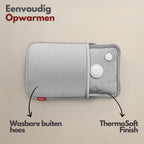 Coozie Elektrische kruik oplaadbaar - Lichtgrijs