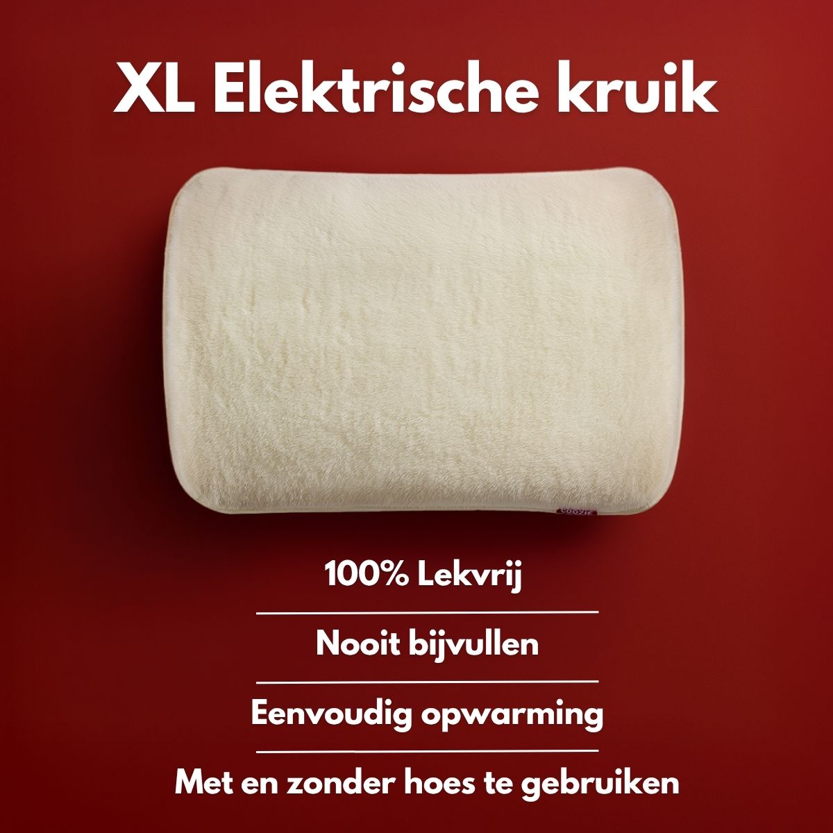 Coozie Elektrische kruik oplaadbaar XL - Beige