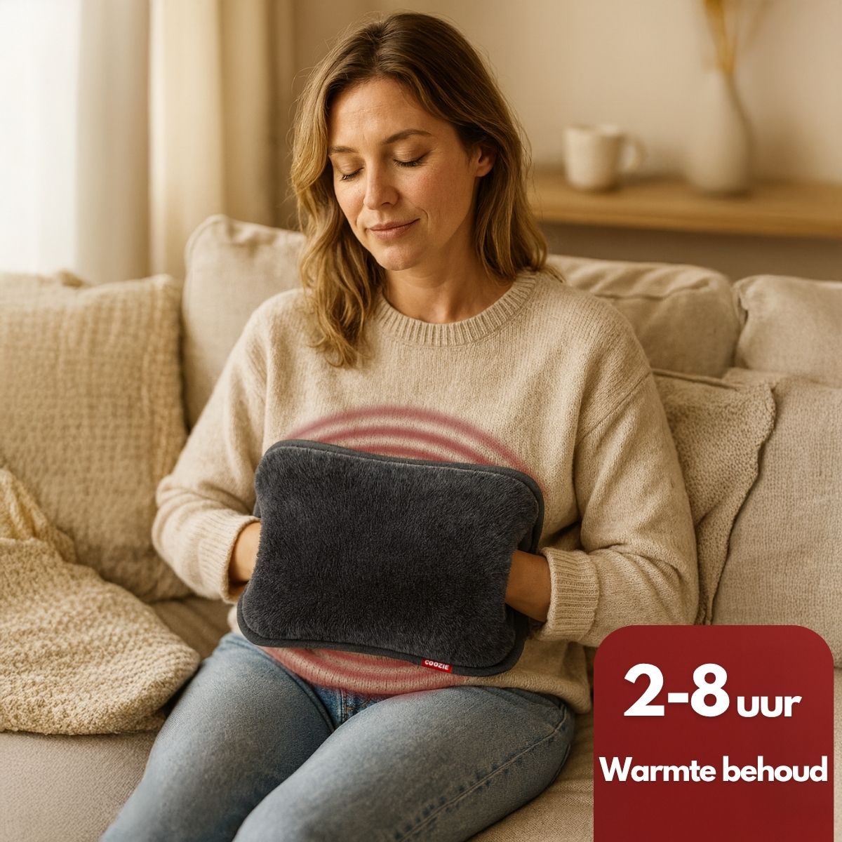 Coozie Elektrische kruik oplaadbaar XL - Antracietgrijs