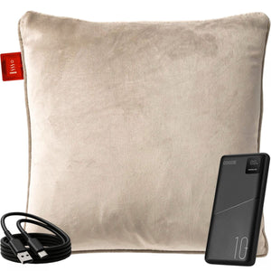Warmtekussen Beige Fluweel