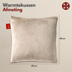 Warmtekussen Beige Fluweel