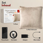 Warmtekussen Beige Fluweel