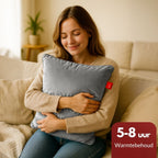 Coozie warmtekussen oplaadbaar 45x45 Grijs Velvet - Draadloos - Elektrisch