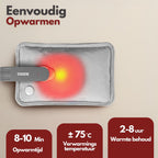 Coozie Elektrische kruik oplaadbaar - Lichtgrijs